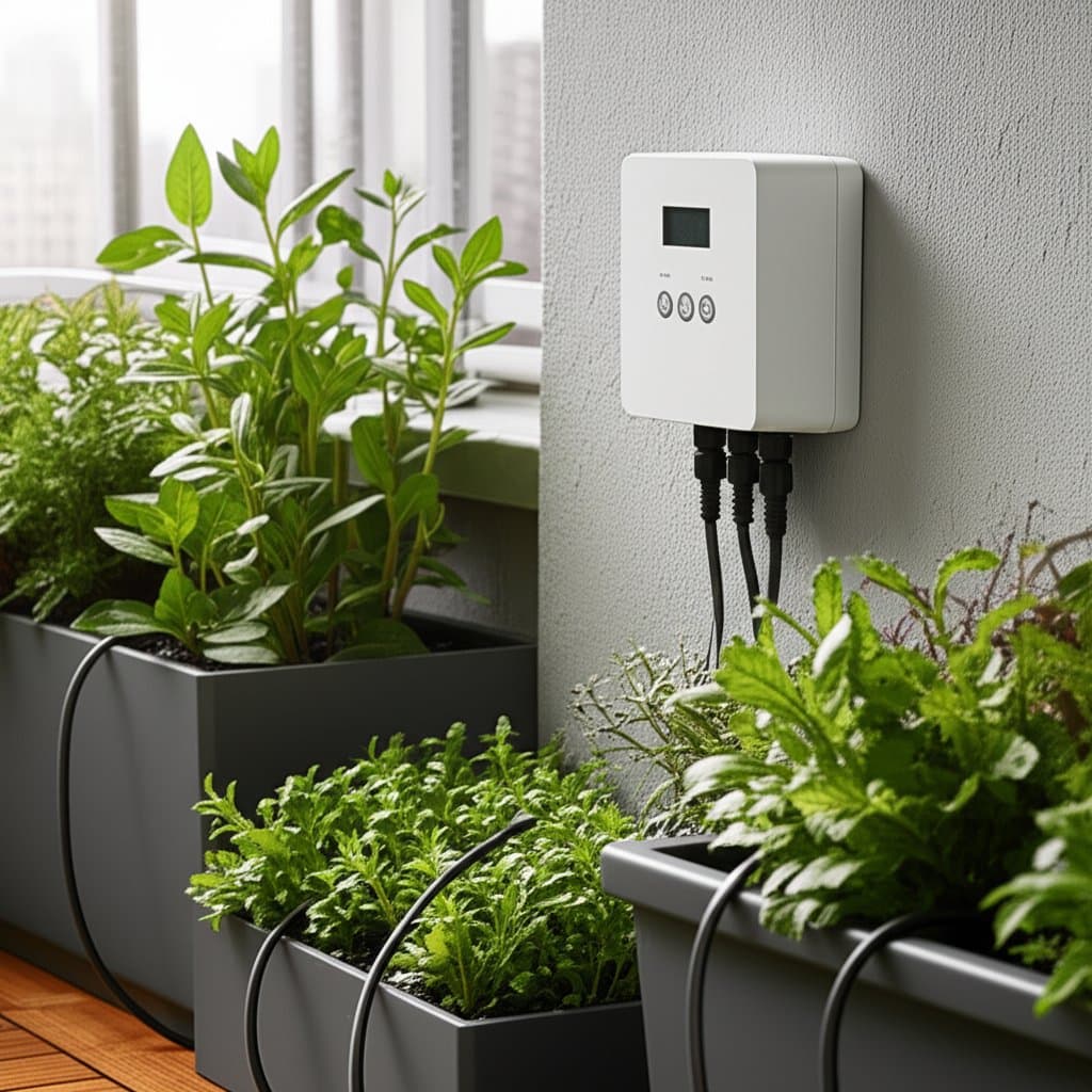 Featured image for Smart Drip Systems Keep Balcony Plants Thriving