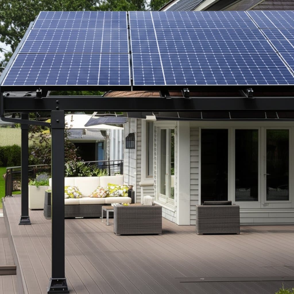 Image for Solar Pergolas: Shade Your Deck While Cutting Energy Bills