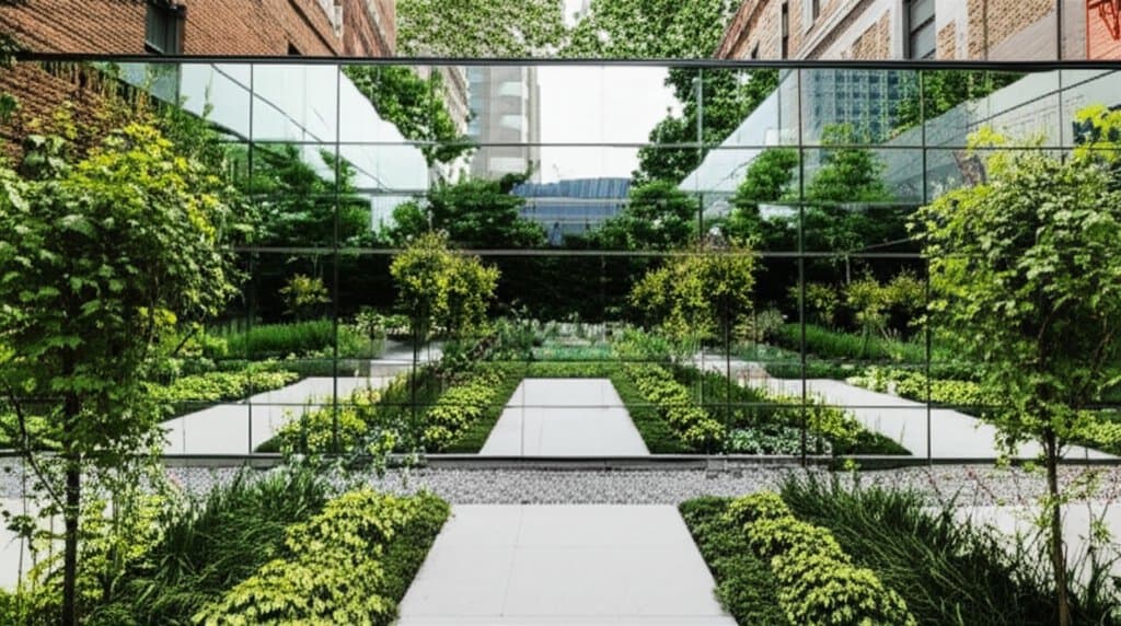 Featured image for Mirror Walls Create Depth in Tight Urban Gardens