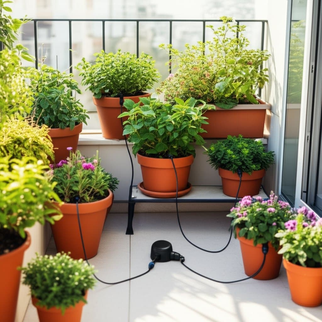 Featured image for Micro-Drip Systems Keep Balcony Plants Alive While You Travel