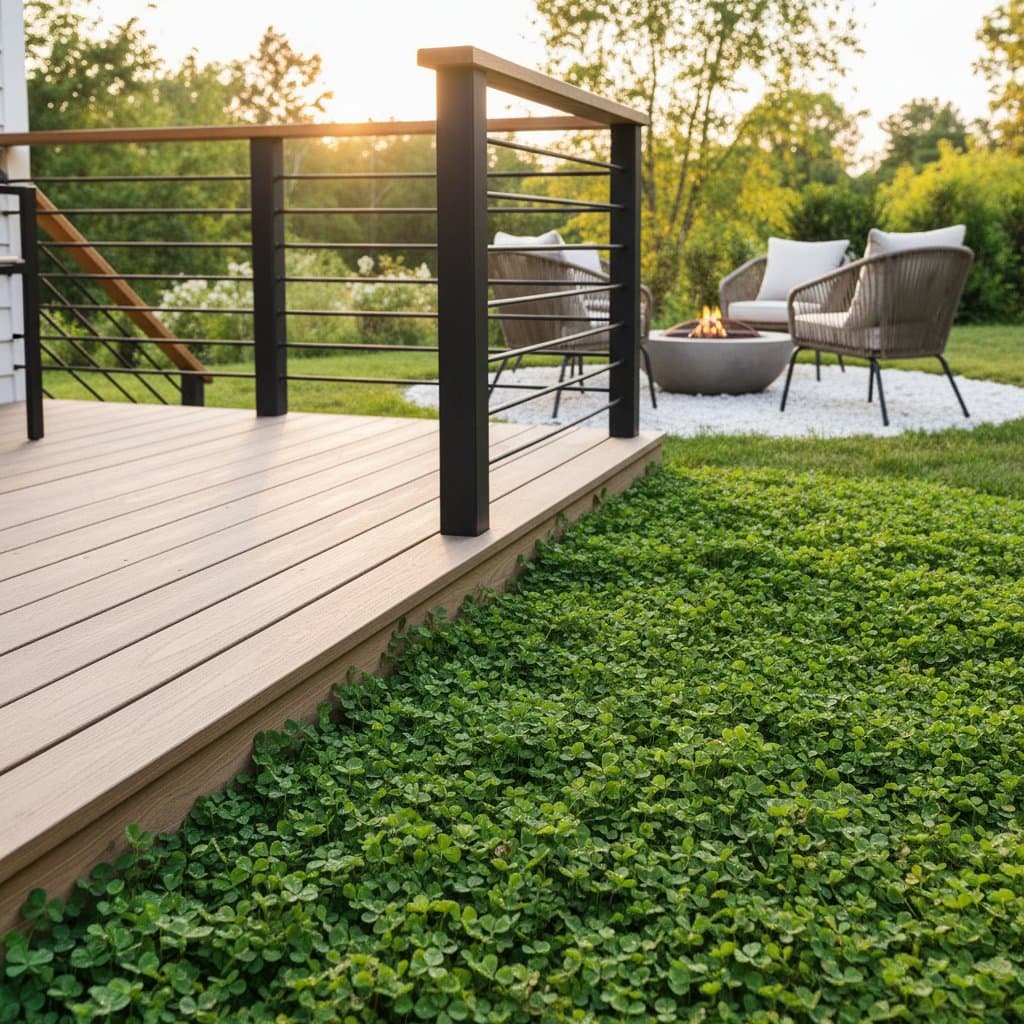 Featured image for Micro Clover Replaces Mowing Around Your Deck