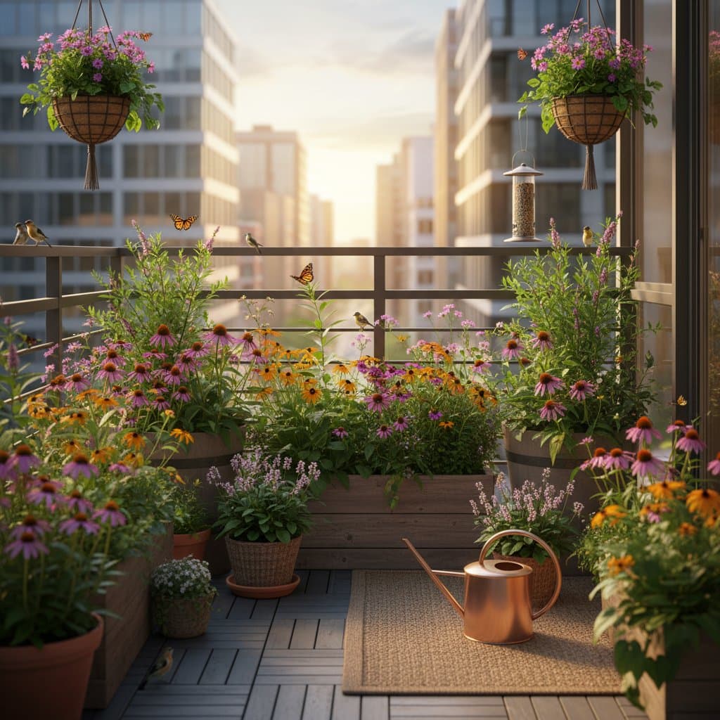 Image for Native Wildflowers Turn Balconies into Ecosystems