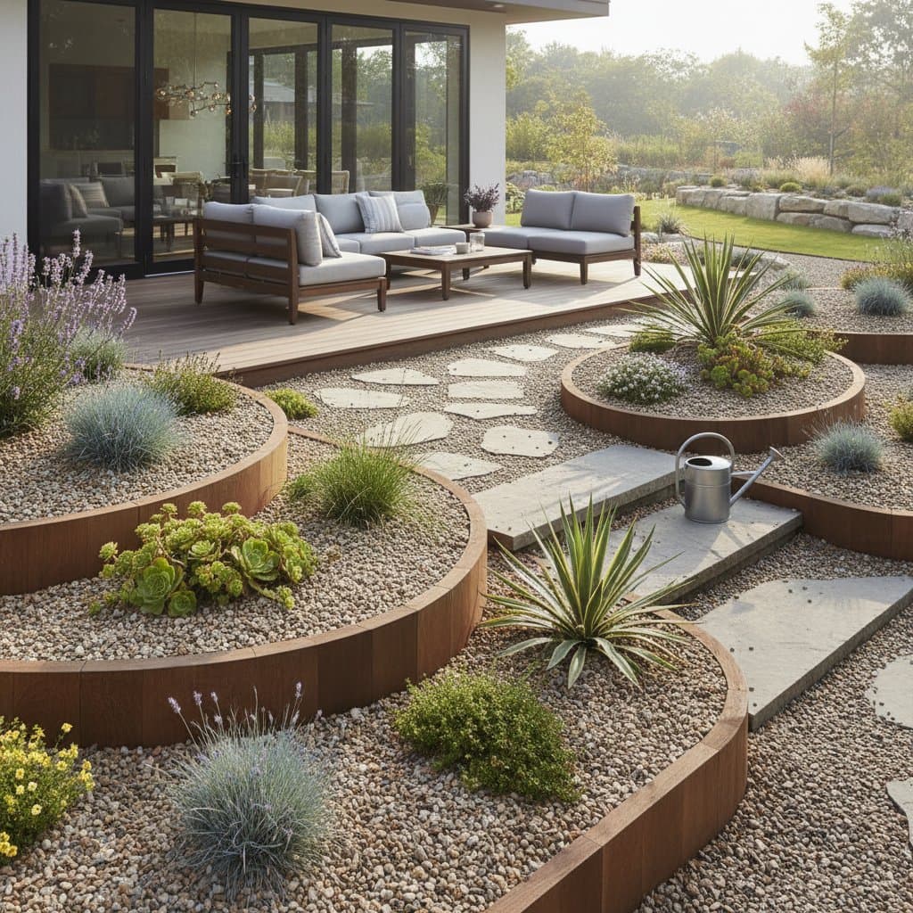 Image for Gravel Gardens Cut Deck Water Use by 70%