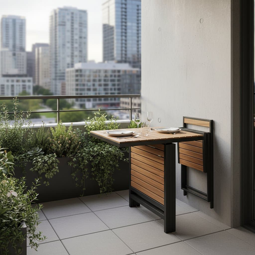 Featured image for Fold-Away Tables That Free Up 20 Square Feet