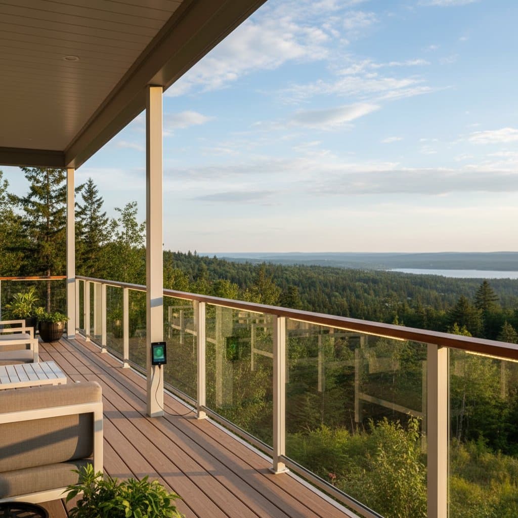 Featured image for Solar Railings Generate Power From Your Deck View