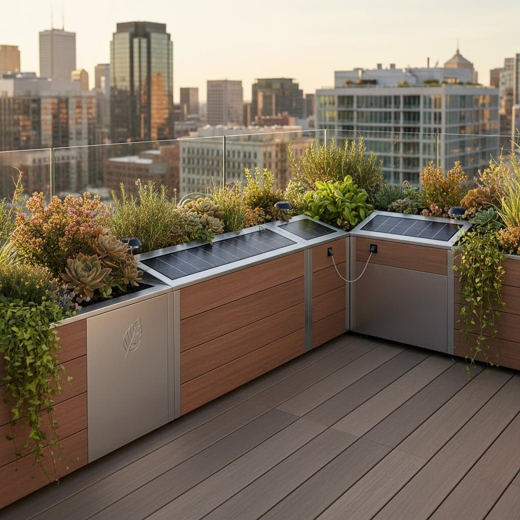 Image for Smart Solar Planters Cut Deck Watering to Zero