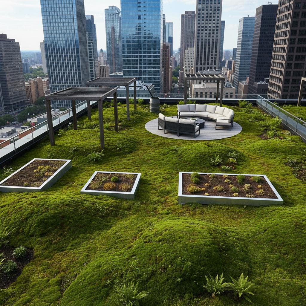 Featured image for Moss Thrives Where Rooftop Grass and Sedums Fail