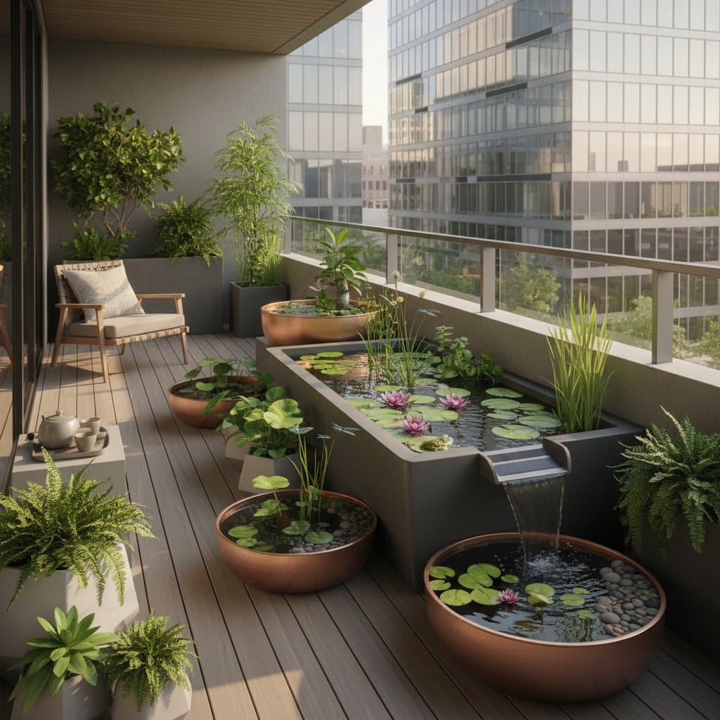 Featured image for Balcony Ponds Turn City Ledges Into Living Oases