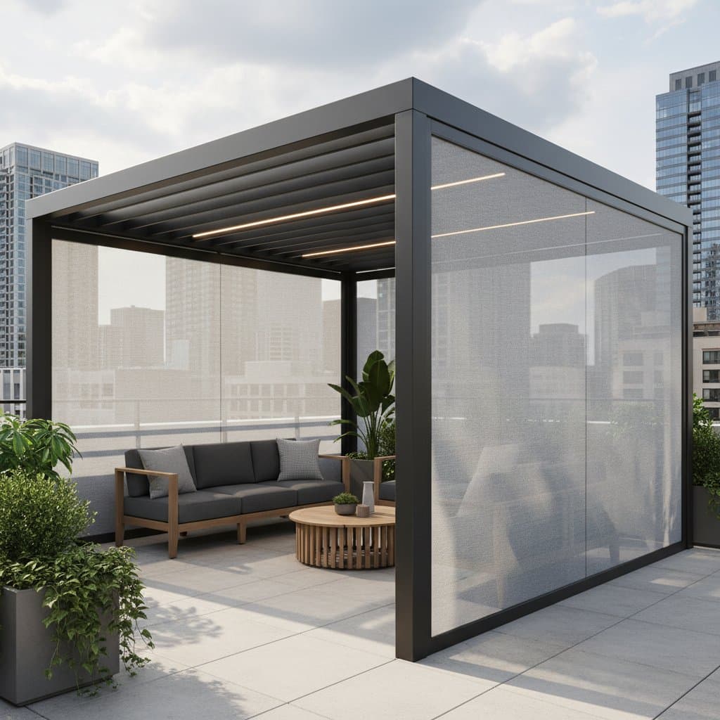Featured image for Pergola Screens Block Views While Breezes Pass Through