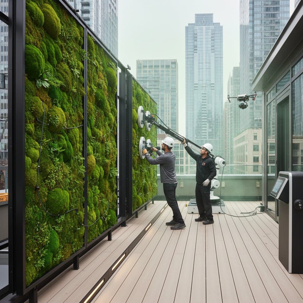 Featured image for Moss Walls Cut Deck Upkeep While Cooling City Spaces
