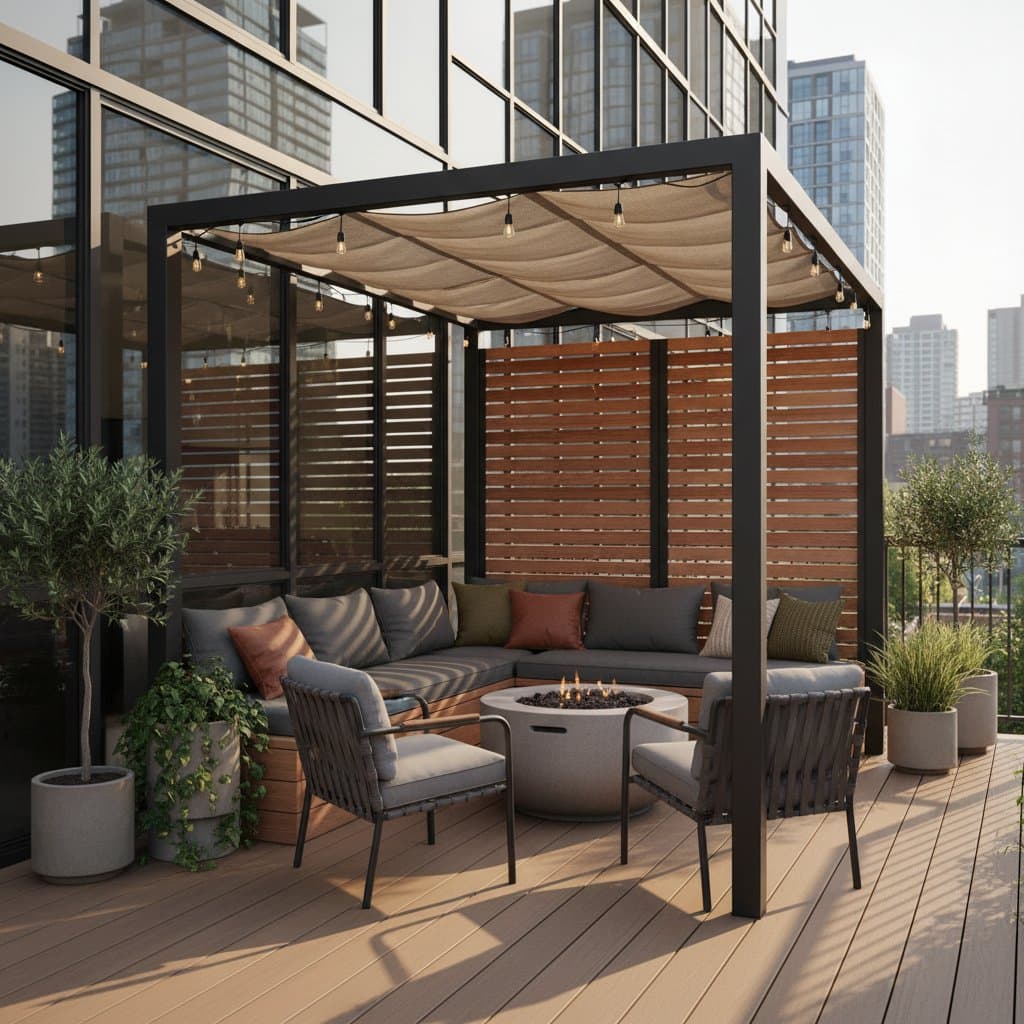 Image for Compact Pergolas That Fit Tight Urban Decks