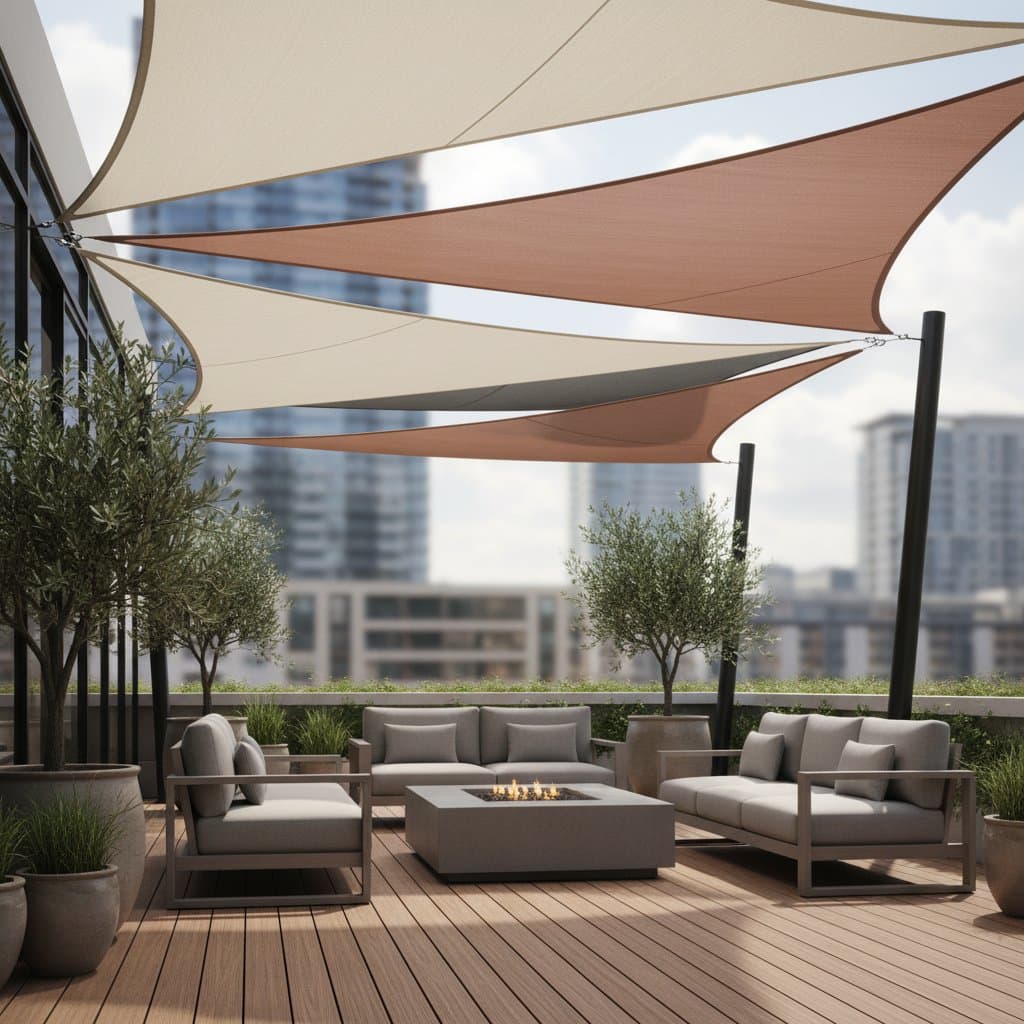 Image for Shade Sails Drop Deck Temperature 20 Degrees