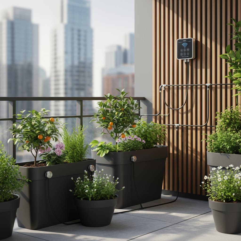 Image for Smart Drip Systems Cut Balcony Watering by Half