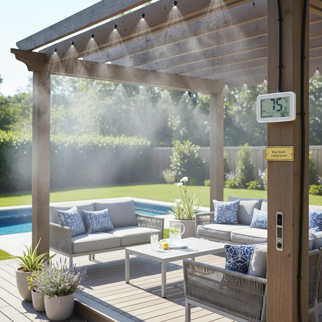Featured image for Micro-Misting Drops Deck Temperature 15° Using Less Water