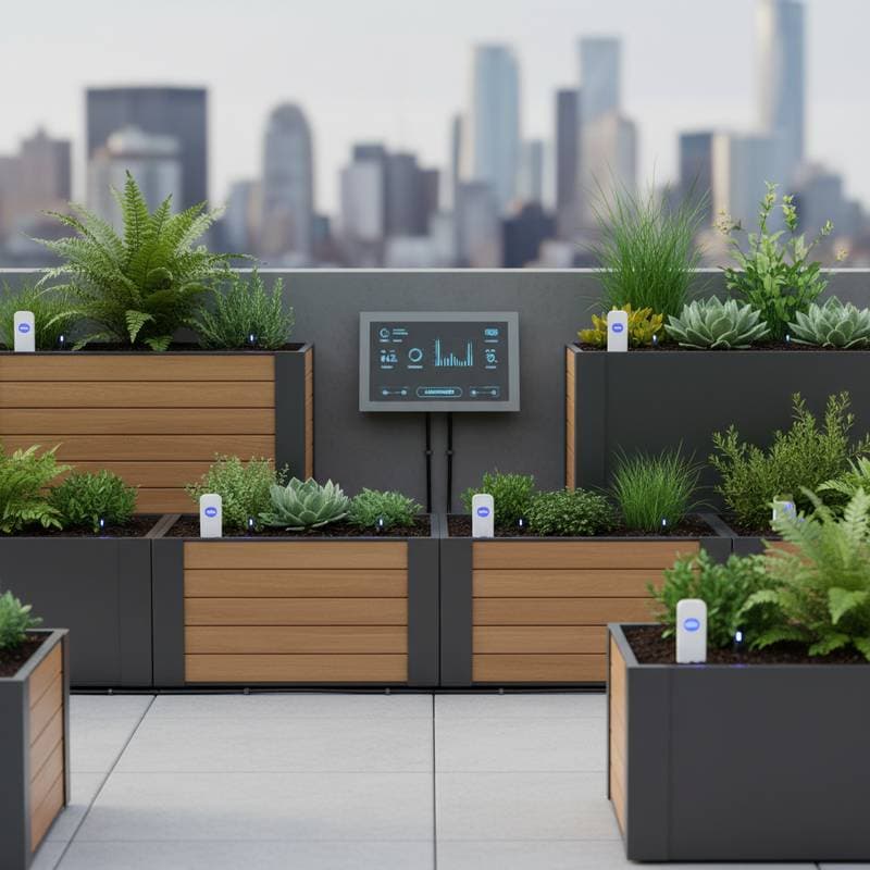 Image for AI Sensors Stop Deck Plants From Drying Out