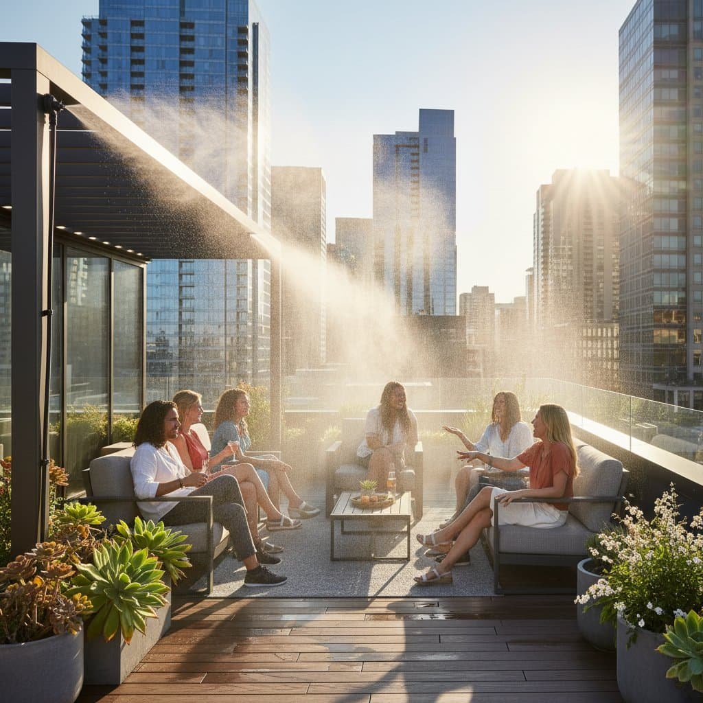 Image for Micro-Drip Fog Systems Drop Rooftop Temps 20°F