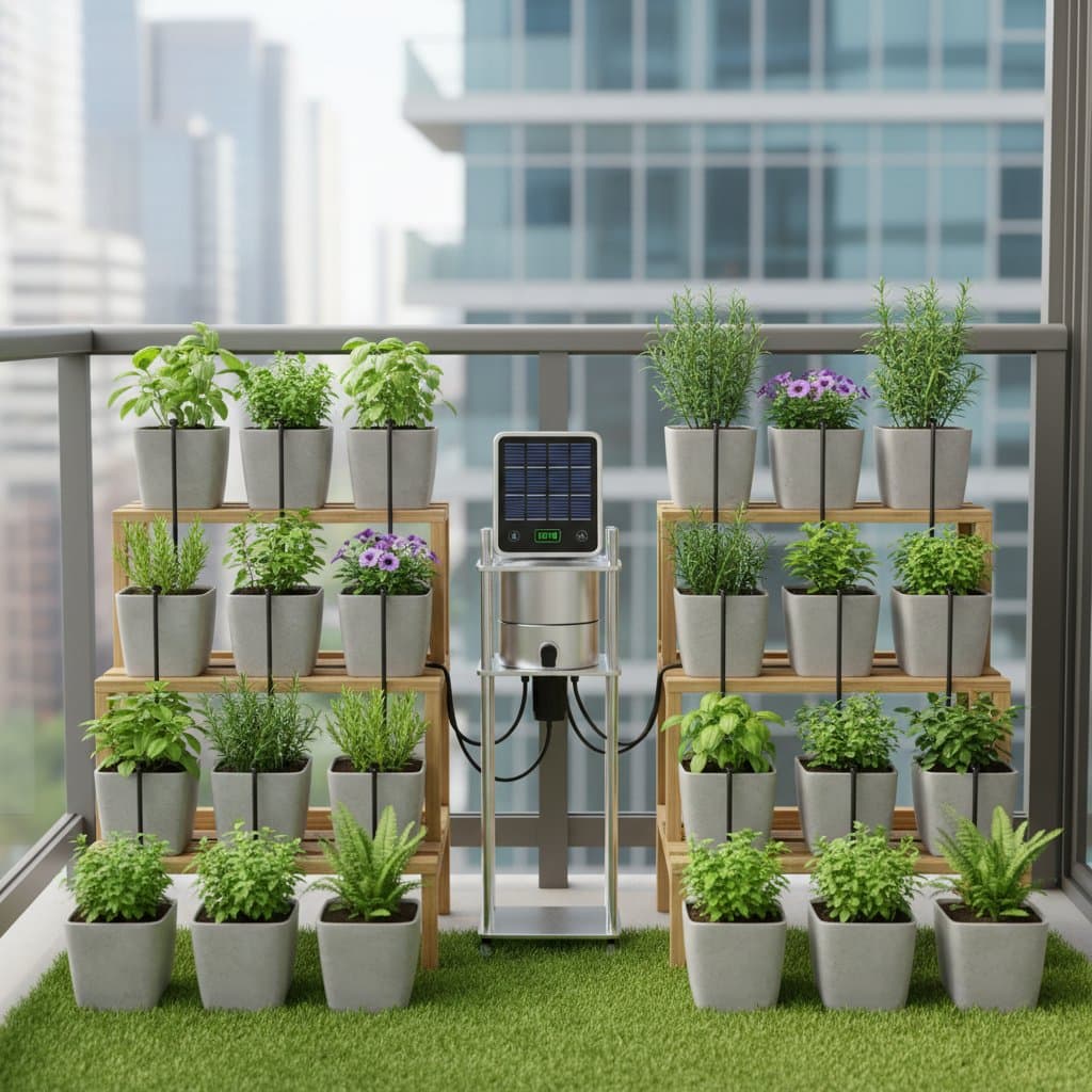 Image for Solar Drip Systems Water 20 Pots With No Outlets