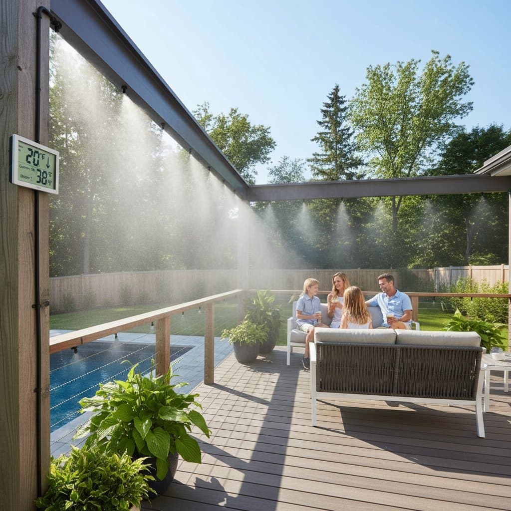 Image for Misting Systems Drop Deck Temps 20 Degrees Fast