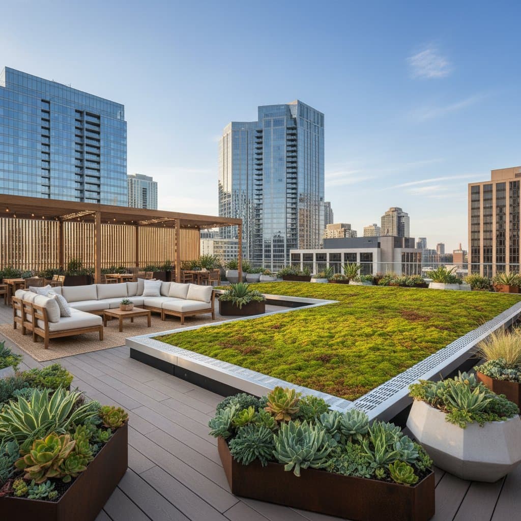 Image for Why Moss Roofs Rule Low-Water Urban Decks