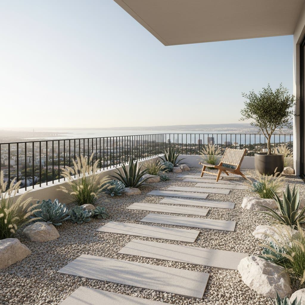 Featured image for Why Gravel Gardens Mean Zero-Maintenance Balconies