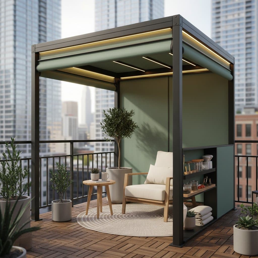 Image for Micro-Pergola Pods Bring Patio Comfort to Tiny Balconies