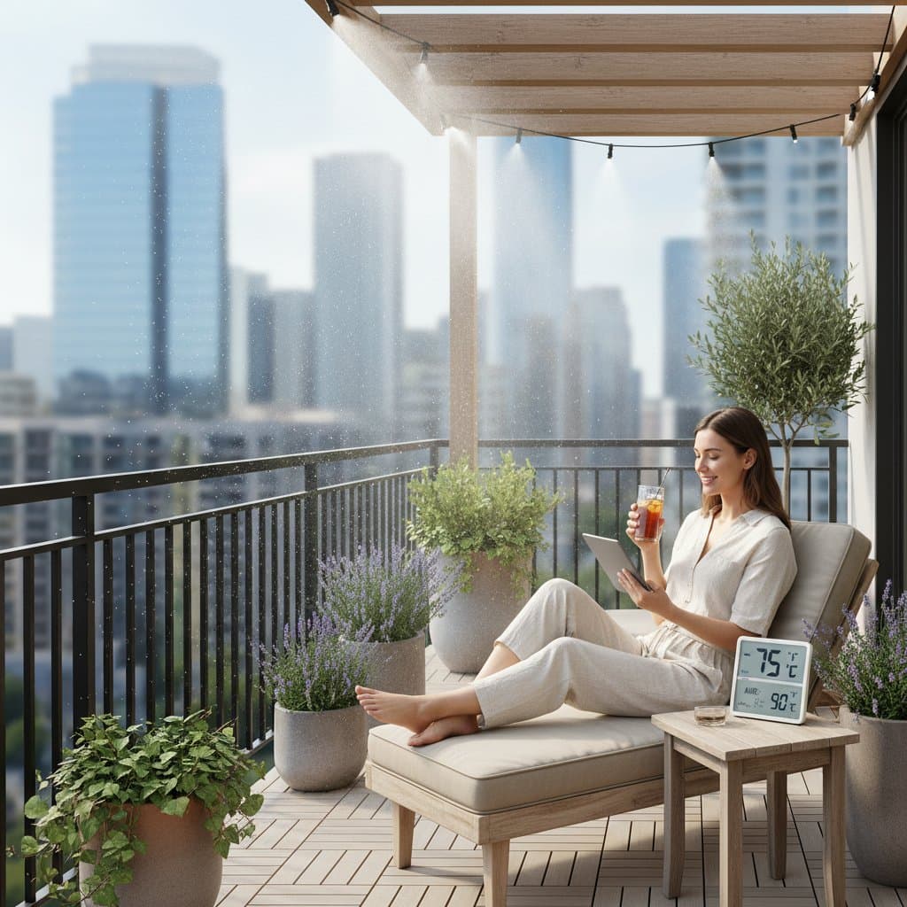 Image for Cool Balconies 15° Cheaper with Micro-Misting Systems