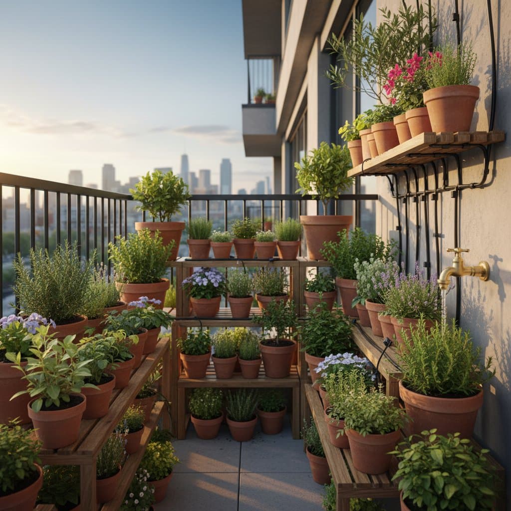 Image for Watering 50+ Pots From a Single Faucet