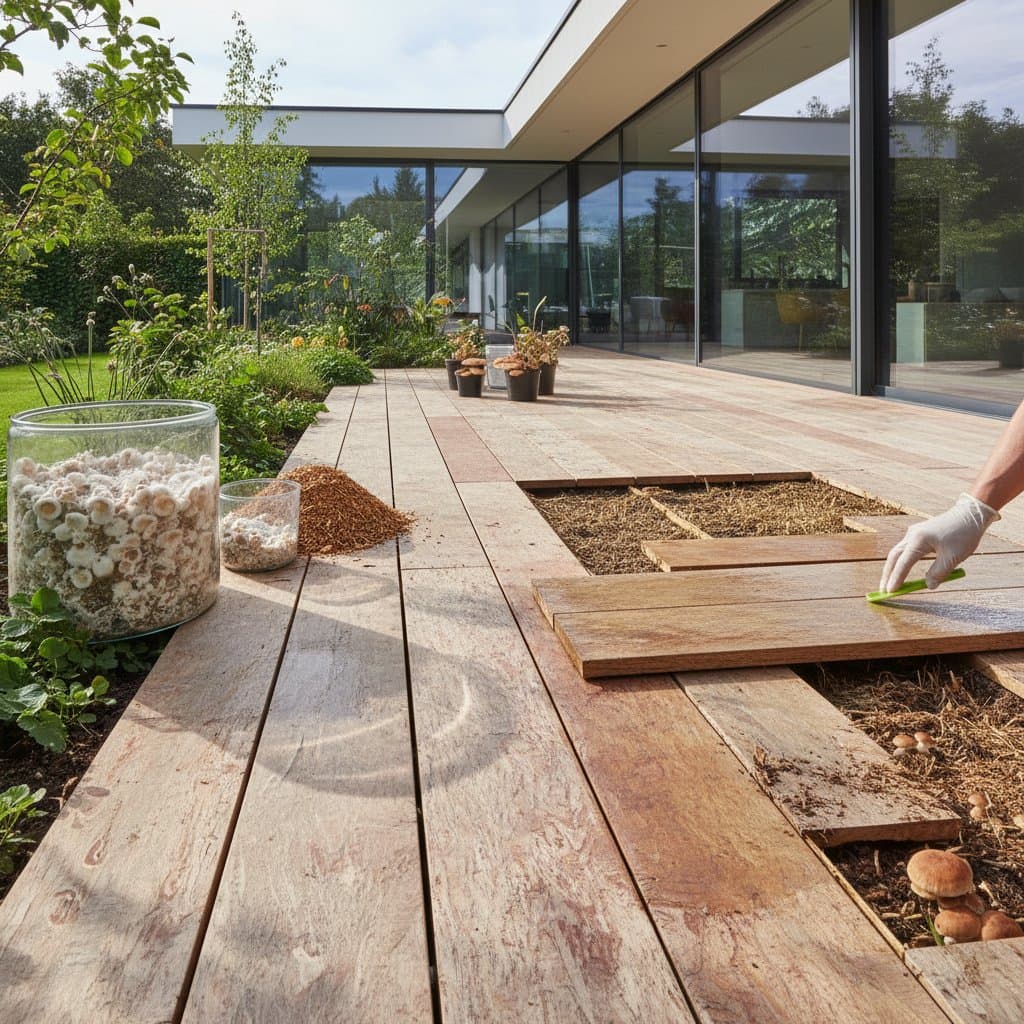 Image for Mushroom Boards: Biodegradable Decking That Grows Itself