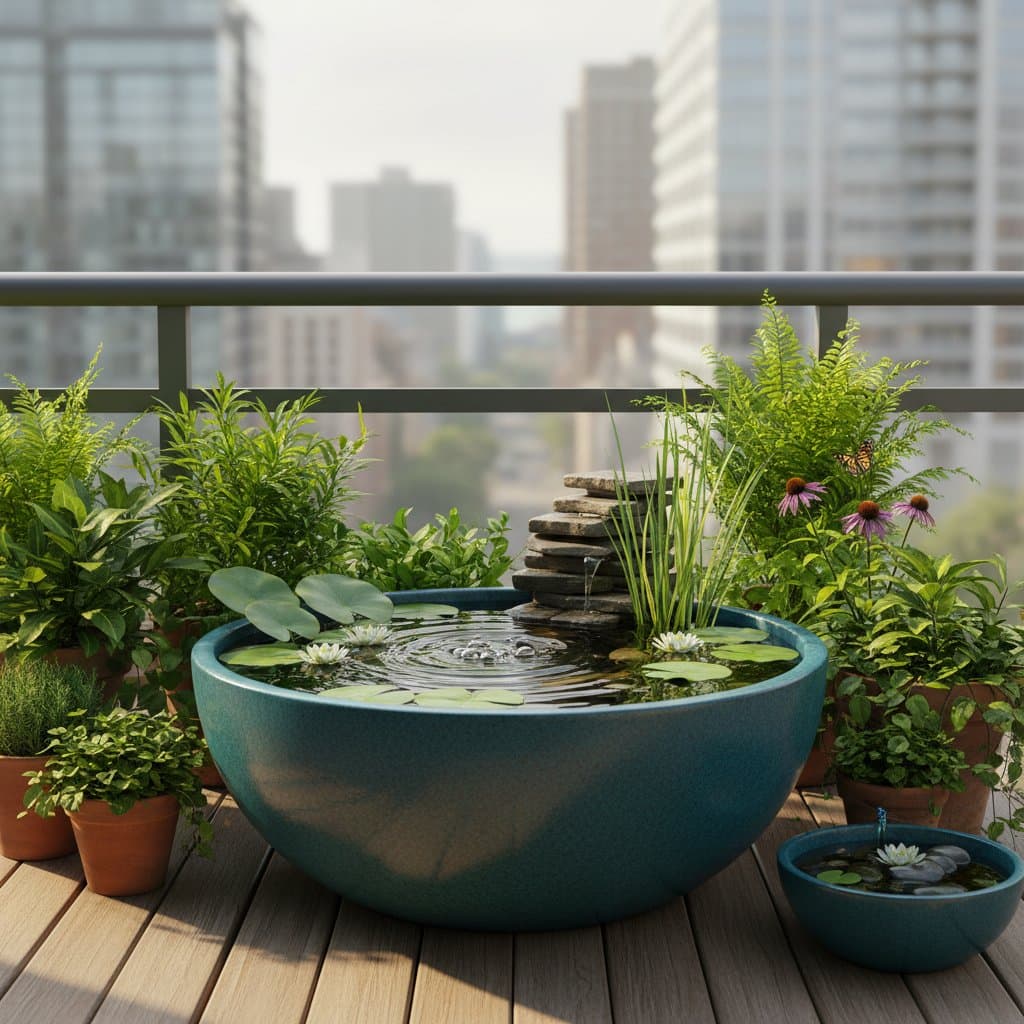 Image for Balcony Ponds That Cool Air and Soften Noise