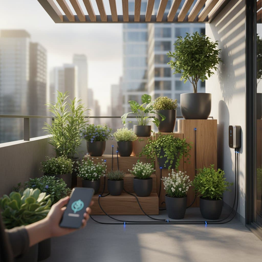 Featured image for Smart Irrigation Systems for Hands-Free Balcony Care