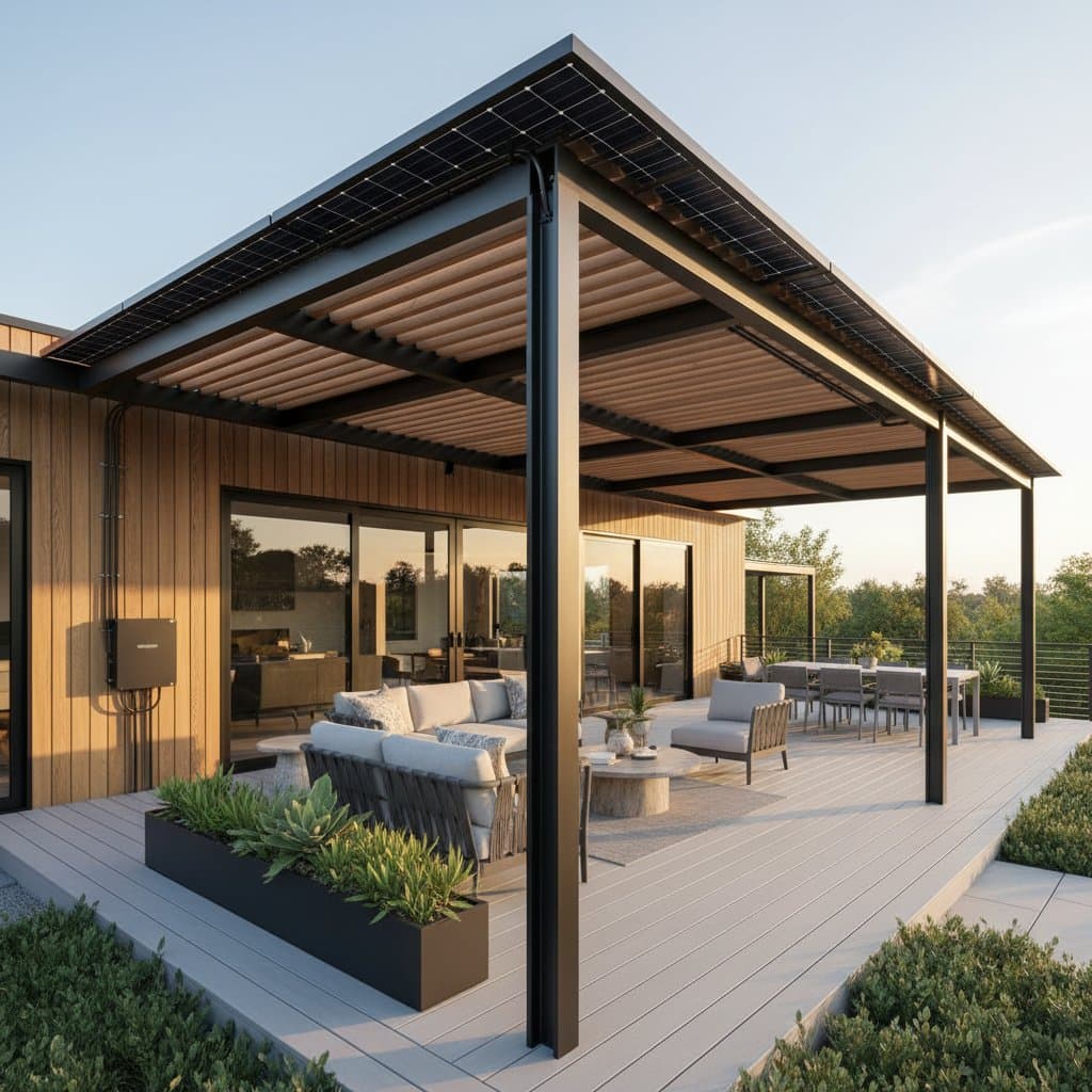 Featured image for Turn Your Deck Into a Power-Generating Shade Canopy