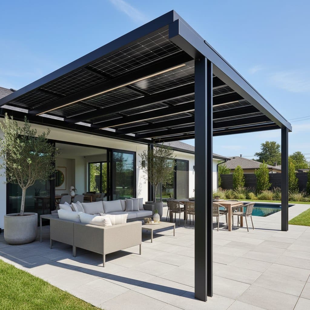 Featured image for Solar Pergolas Cut Power Bills While Shading Your Patio
