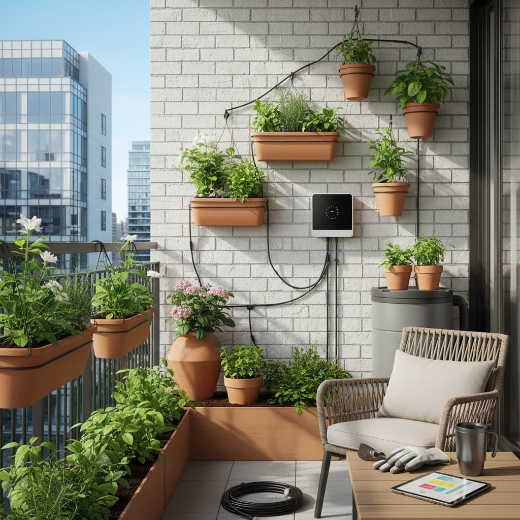 Image for Set Up Balcony Drip Irrigation in One Afternoon