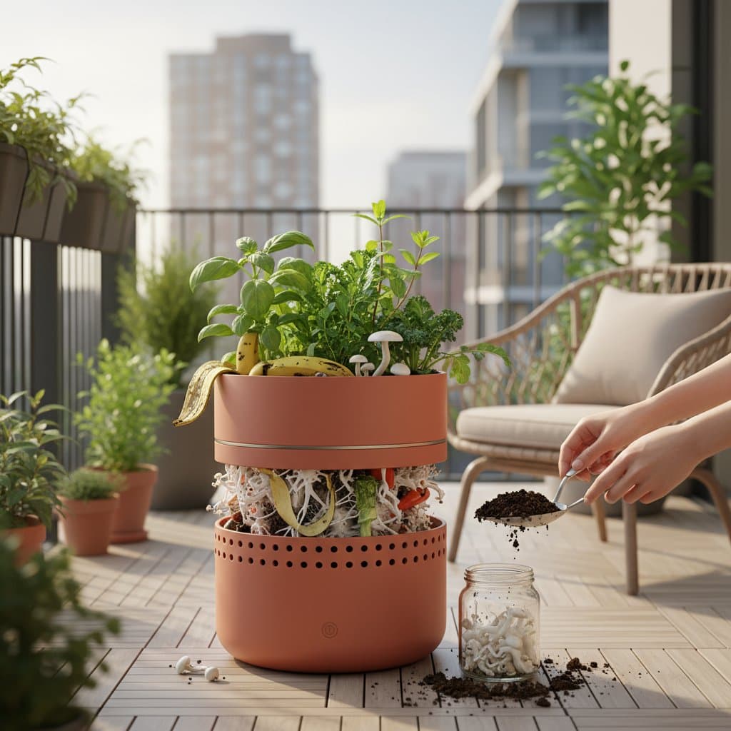 Image for Turn Balcony Scraps Into Fresh Food with Fungi