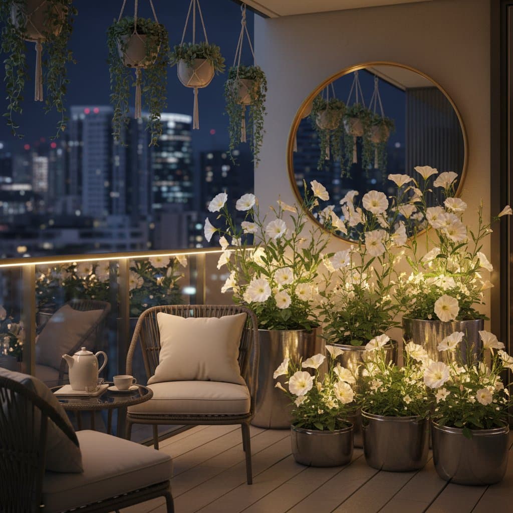 Image for Night Flowers That Transform City Balconies After Dark
