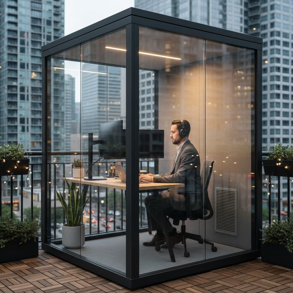 Image for Balcony Pods Turn City Noise Into Quiet Workspaces