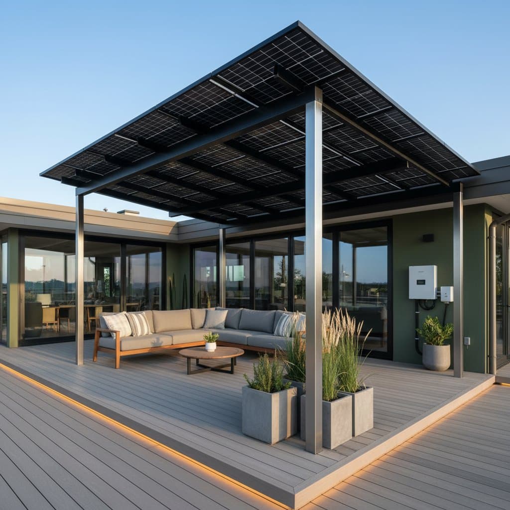 Image for Solar Canopies Cut Bills While Shading Your Deck