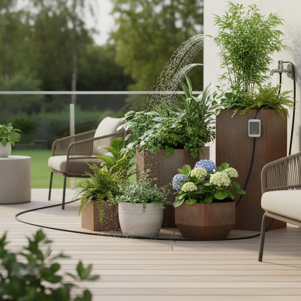 Featured image for Set Up Drip Irrigation for Deck Containers