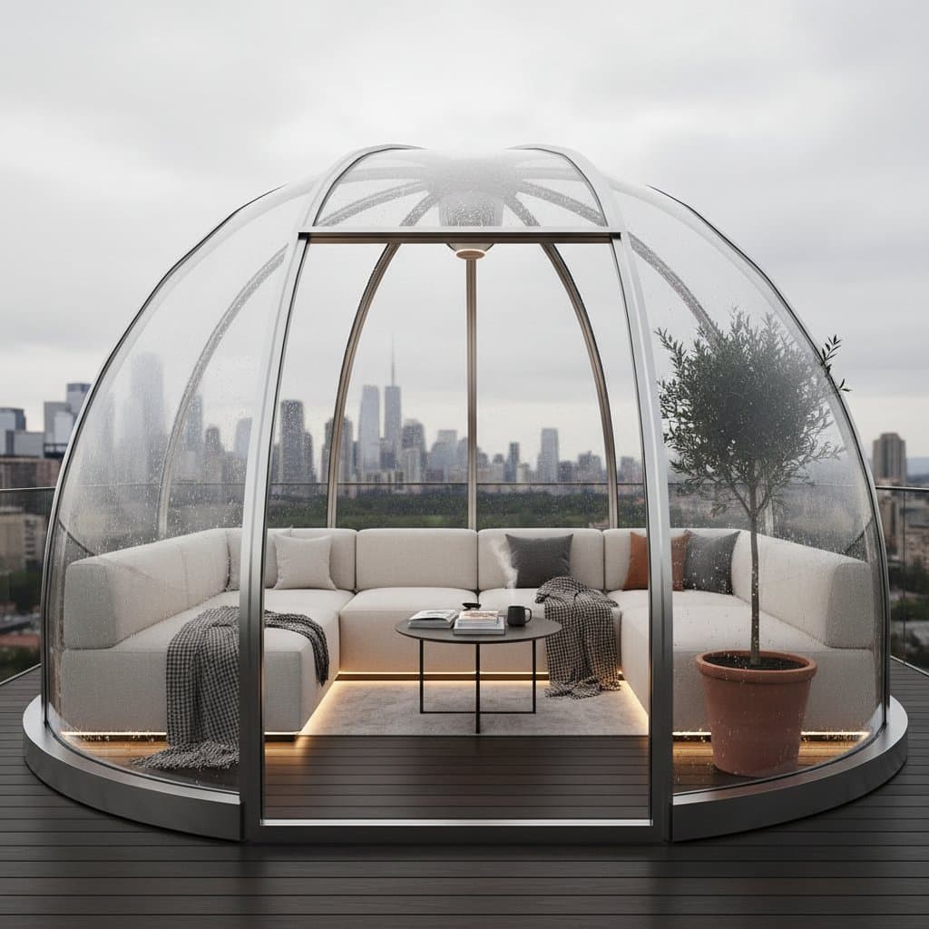 Image for Weatherproof Pods Turn Balconies Into Year-Round Rooms