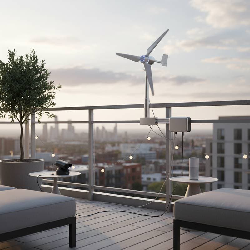 Image for Balcony Wind Turbines Power Smart Outdoor Devices