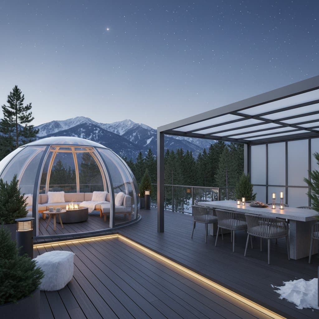 Image for Glass Domes Keep Your Deck Open All Year