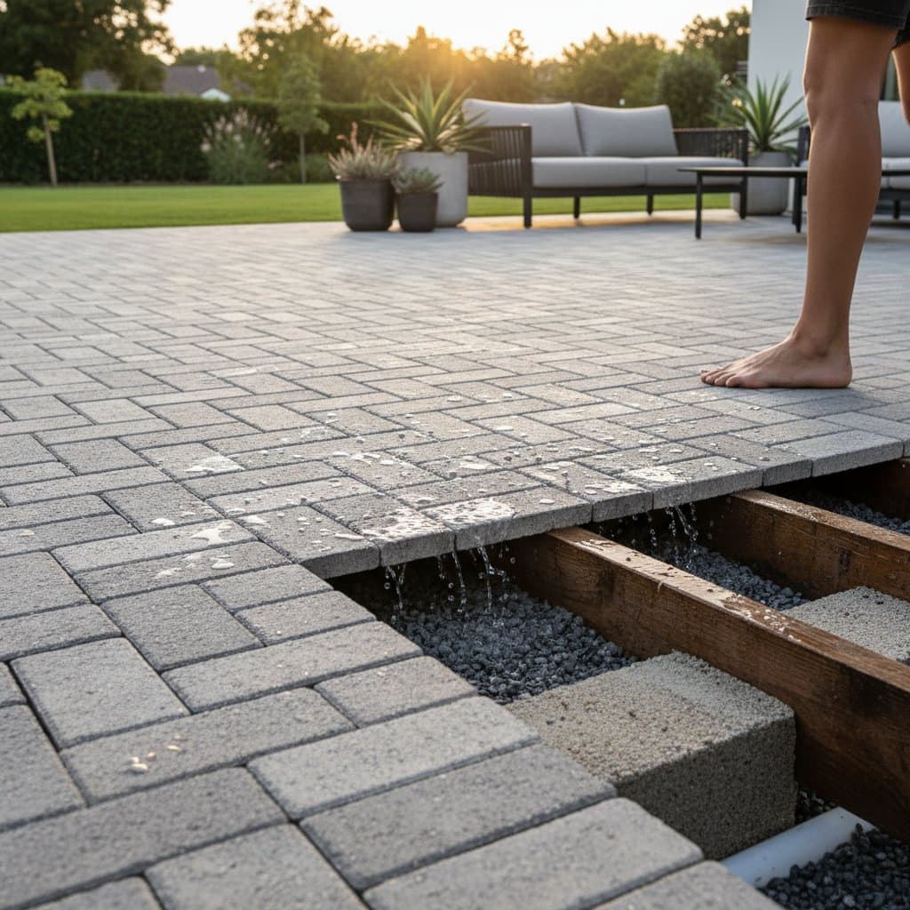 Image for Permeable Pavers Stop Deck Rot and Puddles for Good