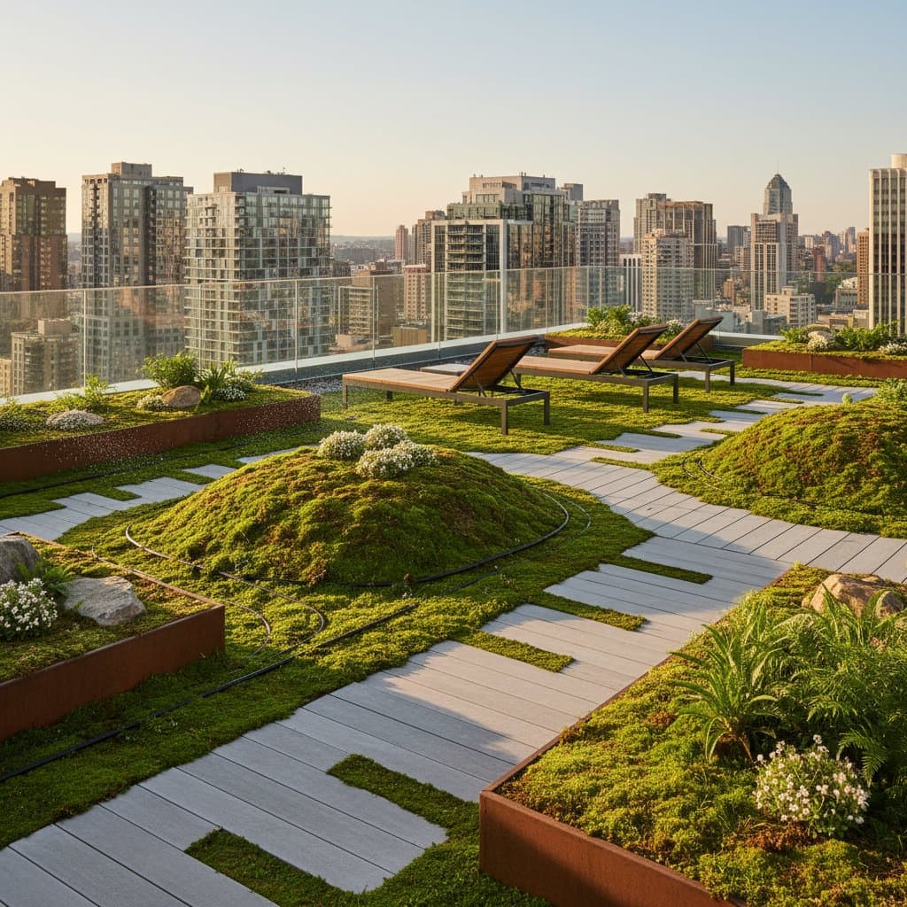 Image for Moss Carpets Cut Rooftop Watering by 80 Percent