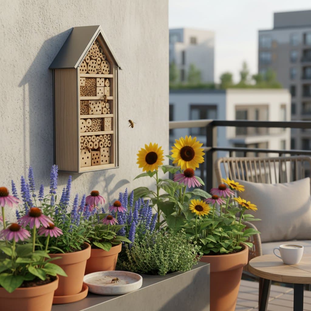 Featured image for Balcony Bee Hotels Support Urban Pollinators