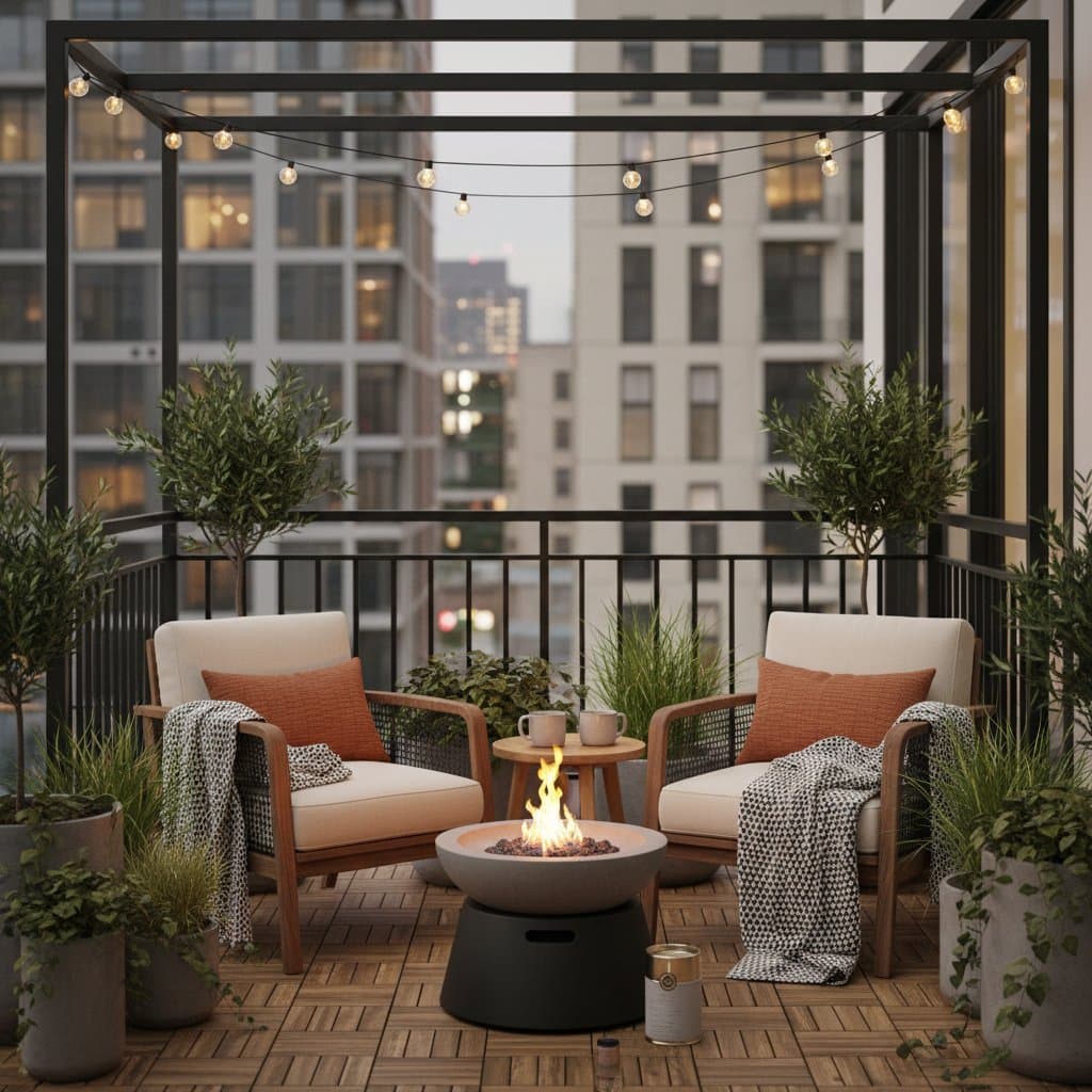 Featured image for Pocket Fire Pits Turn Cold Balconies into Cozy Retreats