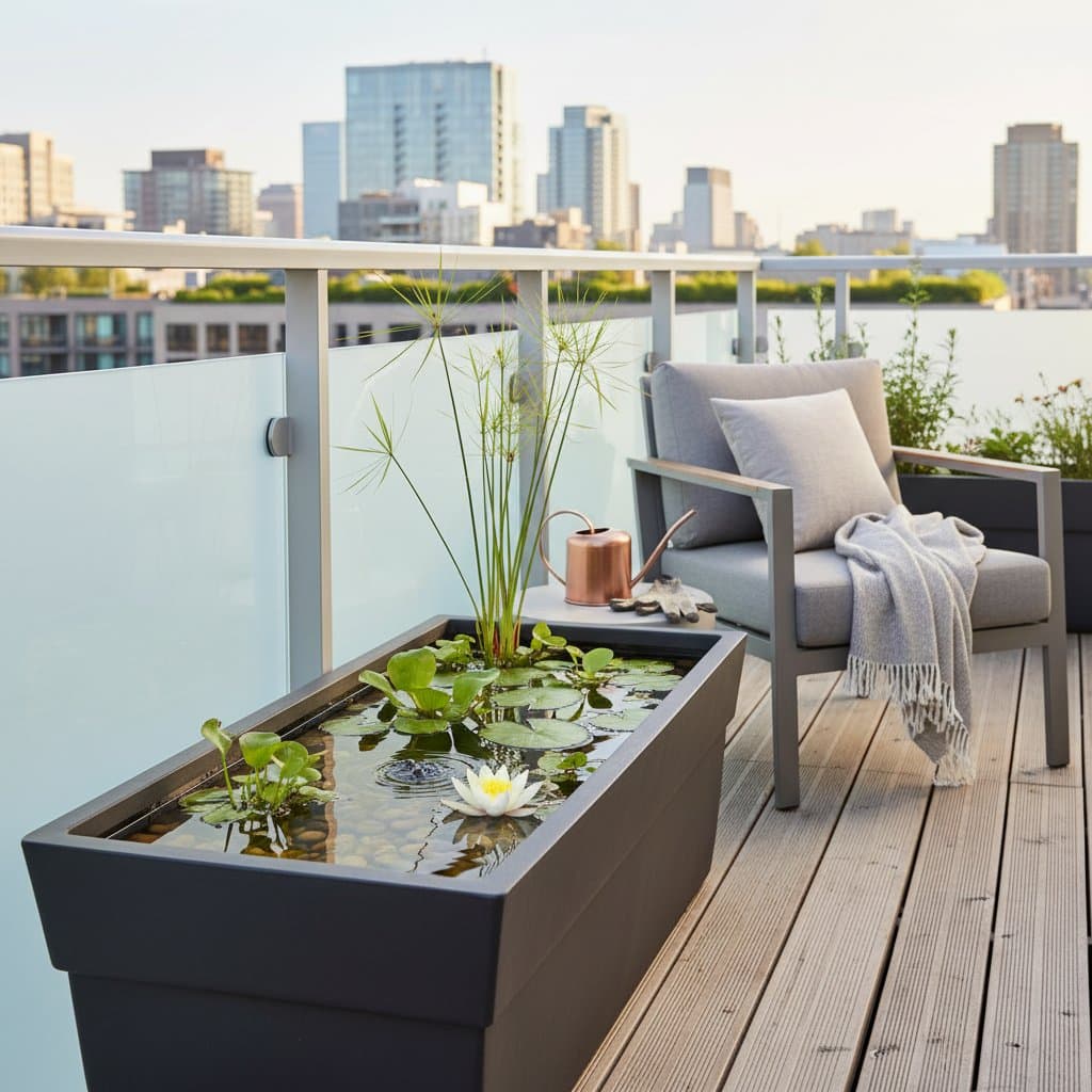 Image for Create a Balcony Pond in 18 Inches or Less