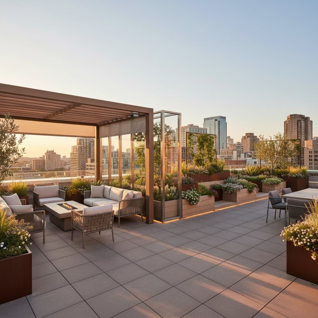 Featured image for Shaping Rooftop Zones for Three-Season Comfort