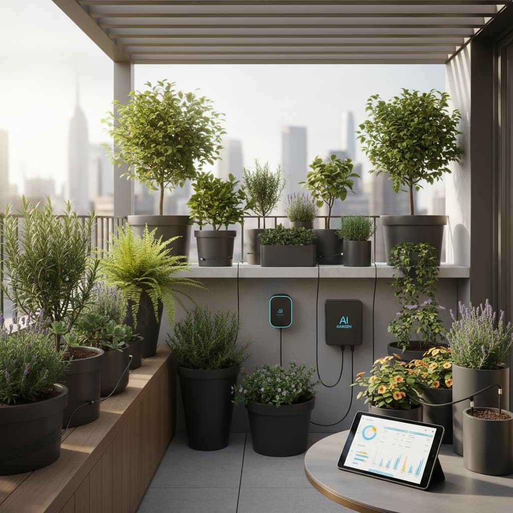 Image for AI Drip Systems End Daily Balcony Watering Stress