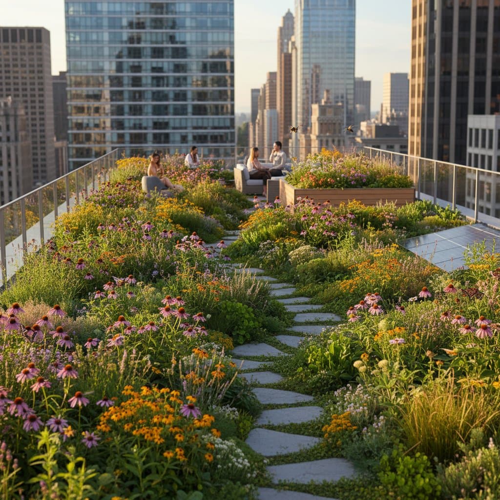 Image for Native Plants Turn City Rooftops Into Pollinator Havens