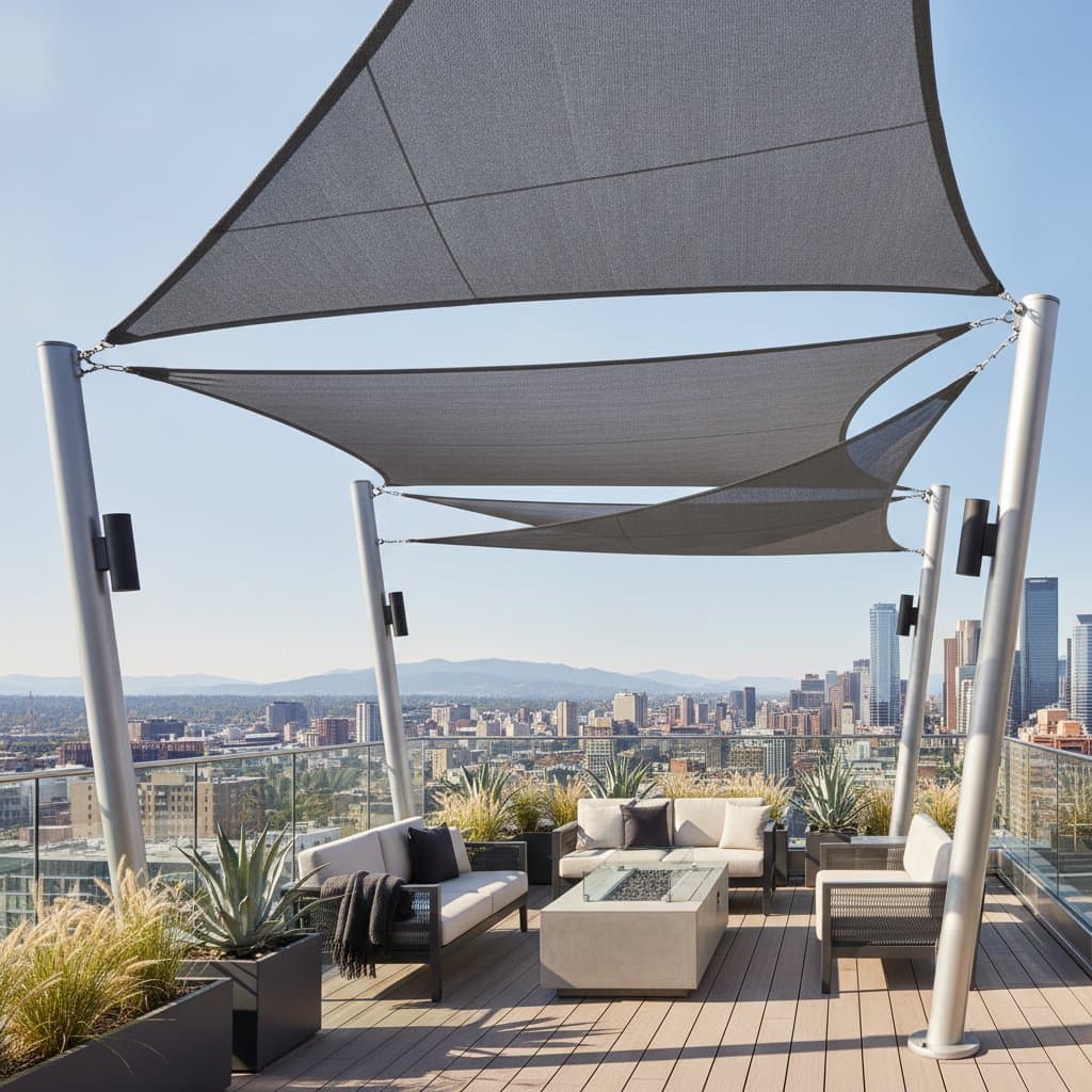 Featured image for Solar Shade Sails Cut Roof Heat Without Blocking Views